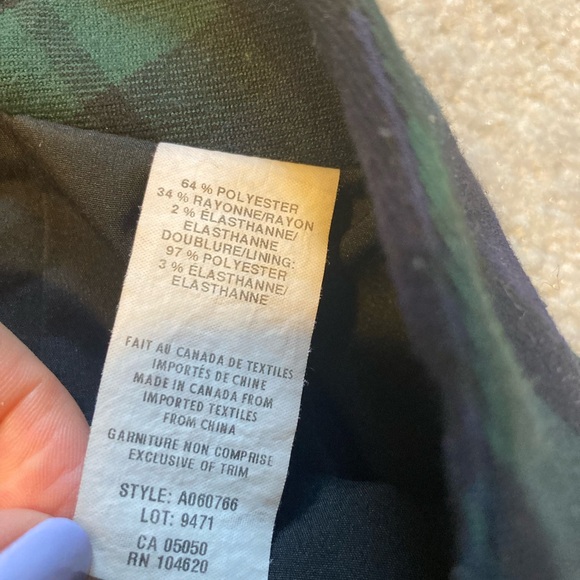 Jacob Green and Blue Tartan Miniskirt - Picture 4 of 4